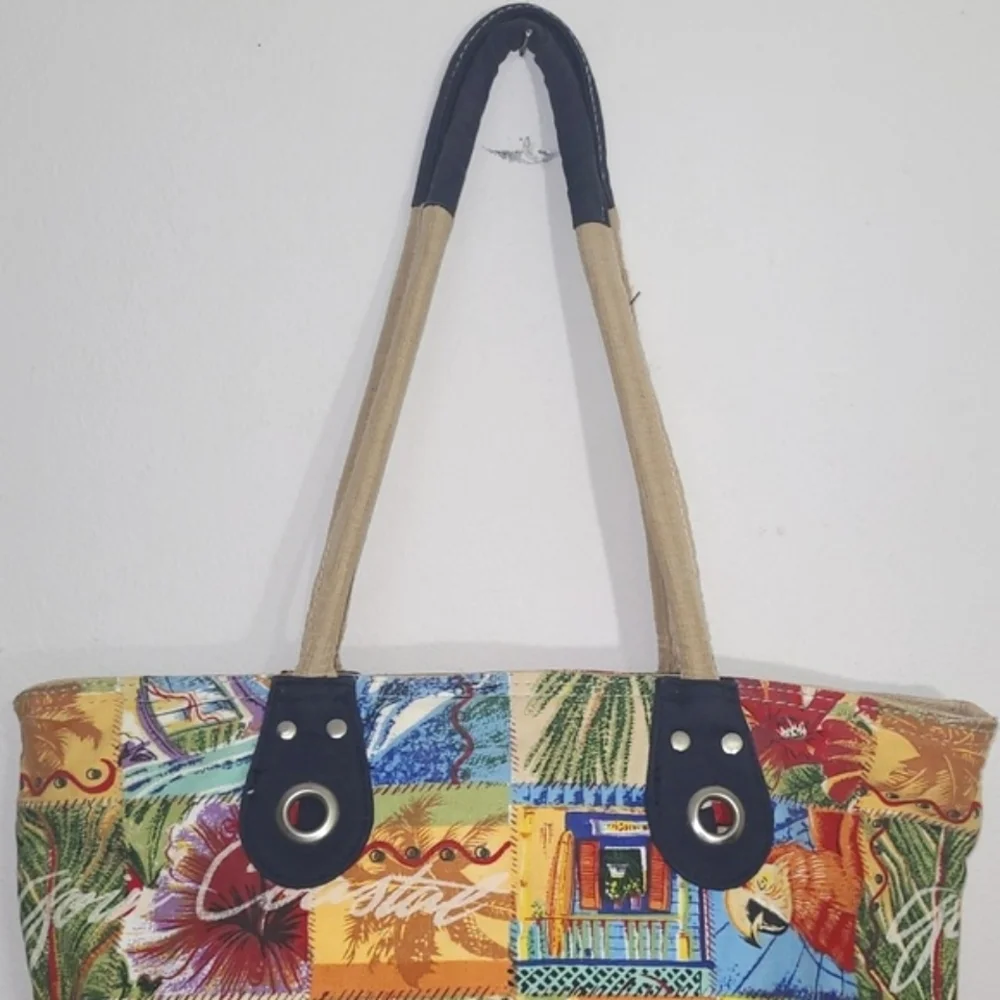 Vintage parrots palm